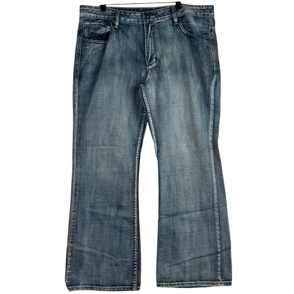 Buffalo David Bitton Men's Relaxed Jeans in Medium Blue Wash